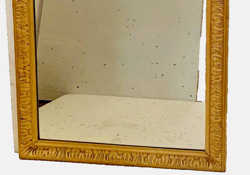 Louis Philippe mirror in wood and patinated stucco 19th century