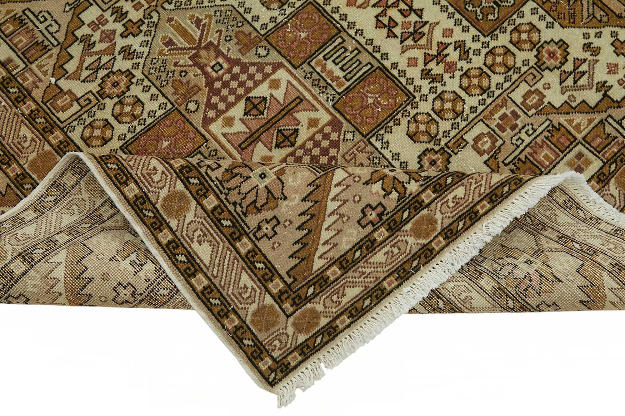 Turkish Wool Vintage Kayseri Rug 198 cm x 295 cm