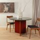 1960s marble dining table, Ø 110 cm