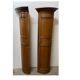 Pair of corners in ash and oak of the nineteenth century