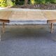 Louis Philippe 19th century extendable round table renovated in solid oak 200cm