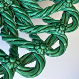 Vallauris woven ceramic fruit bowl basket