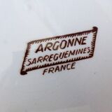 3 flat plates from Sarreguemines, Argonne model