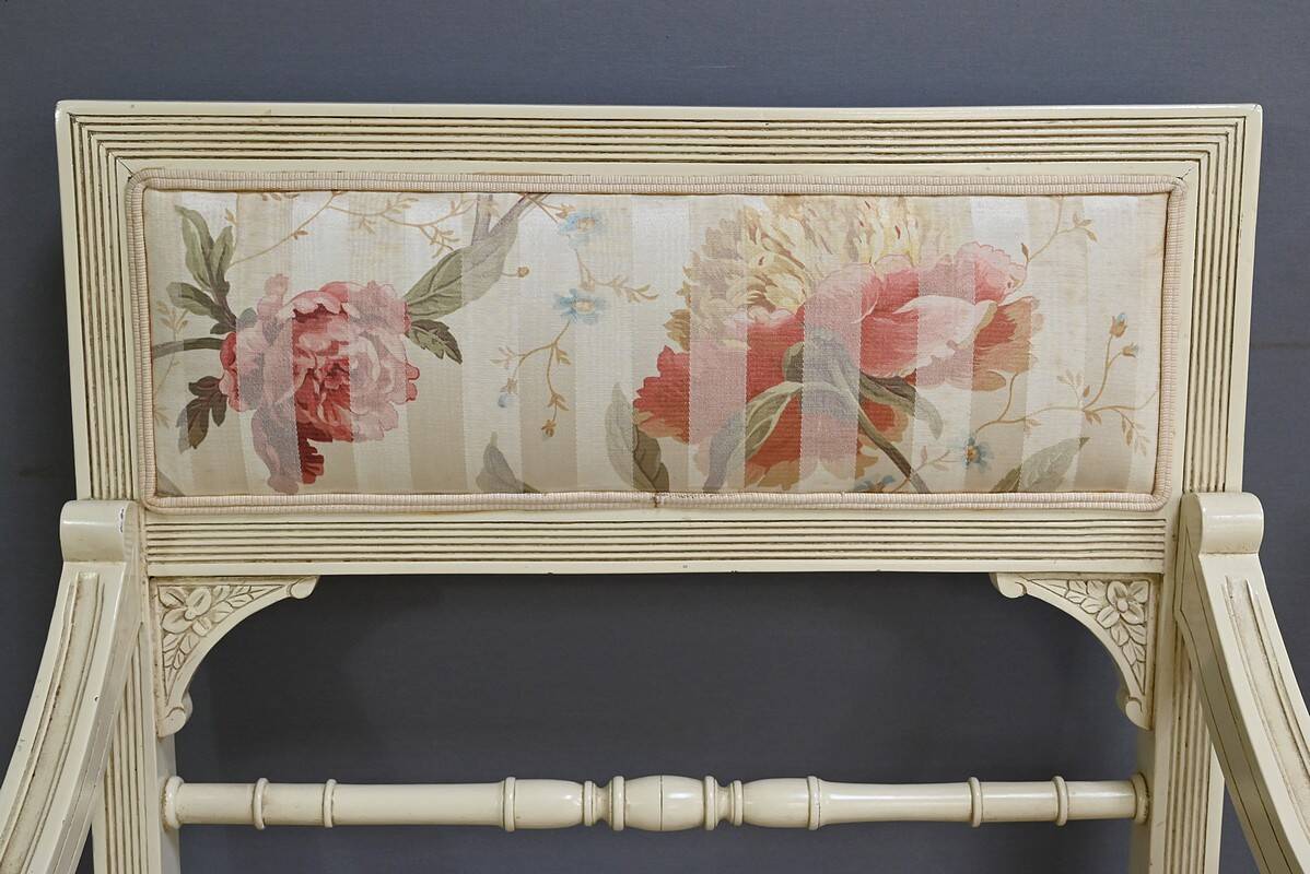 Louis XVI style lounge with benches and armchairs – 2nd part of the 20th century