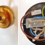 Glass paste tulip wall lamp