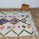 Handmade wool Berber rug 242 X 138 CM