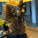 Pharaoh lamp 7 brass marble at Maison Jansen & Deknudt lighting