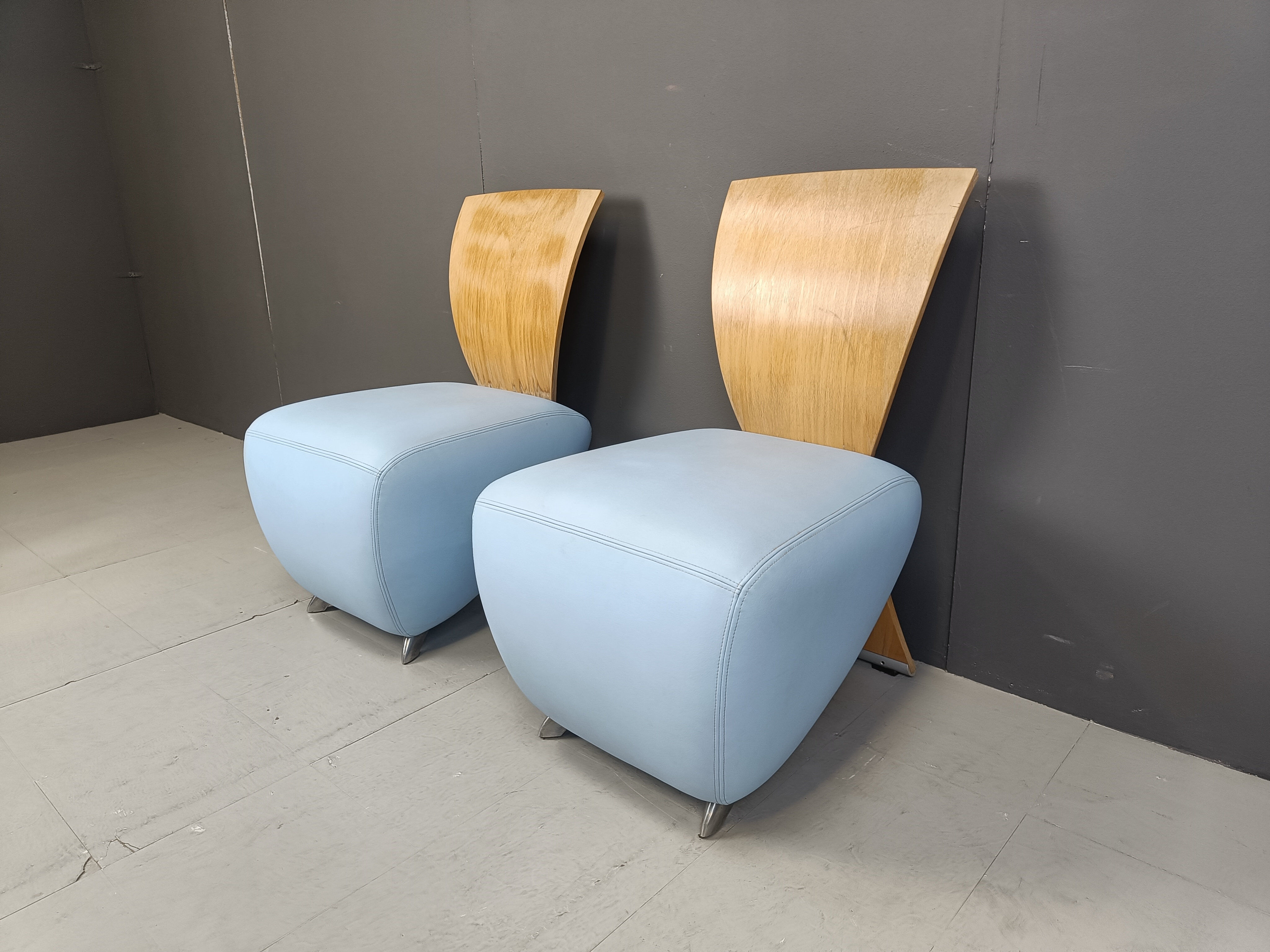 Pair of Bobo lounge chairs by Dietmar Scharping for Dauphin, 2000s