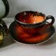 Keraluc Quimper France coffee service, 4 cups
