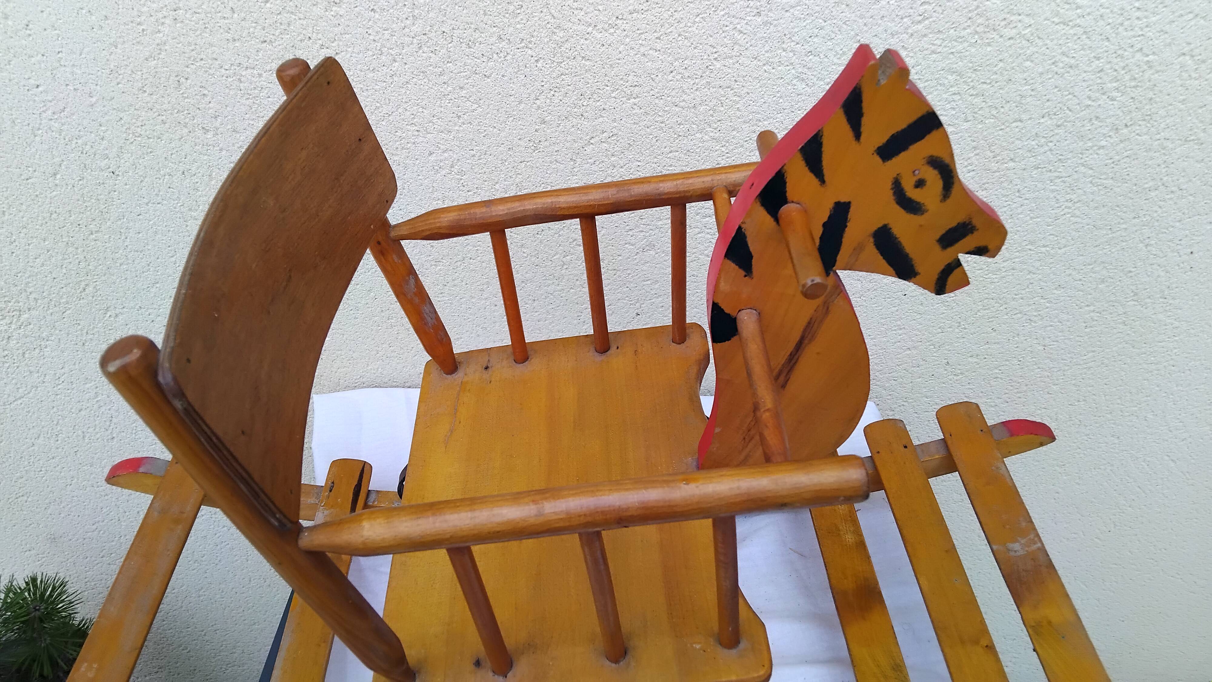 Old rocking chair, vintage children's toy