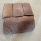 Pouf en velours côtelé, vintage