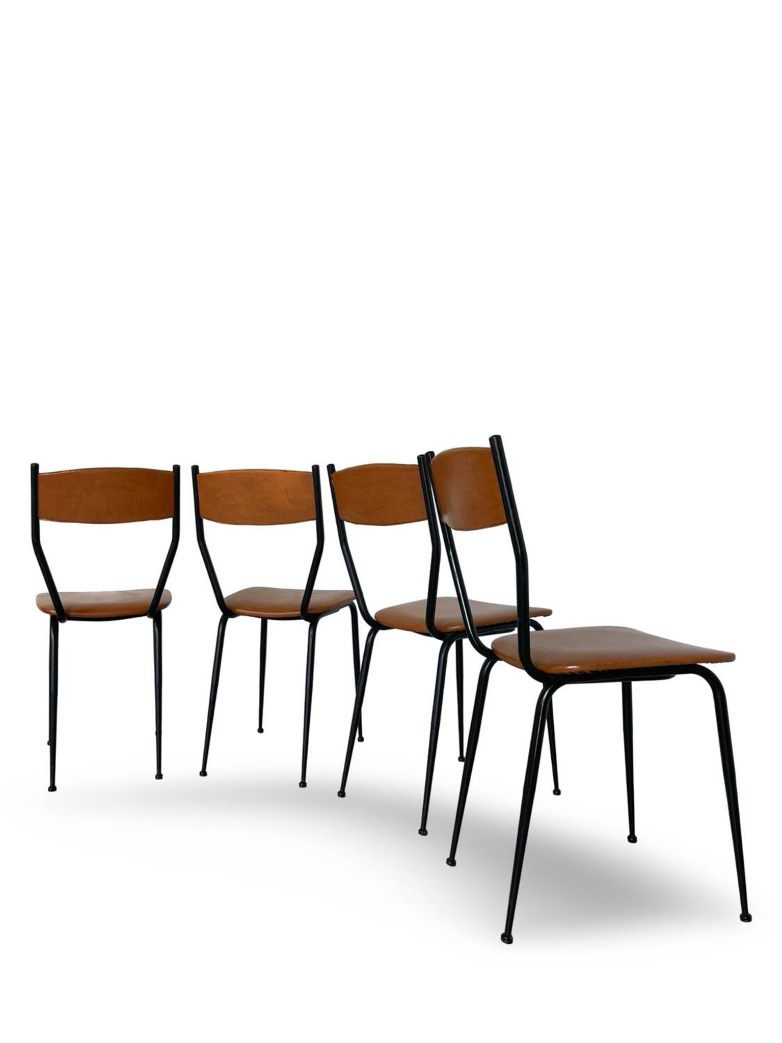 Chaises italiennes du milieu du siècle, années 1960.