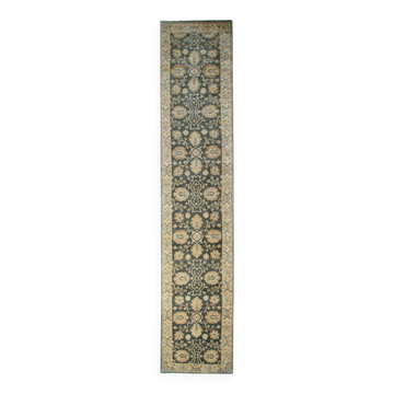 Tapis couloir fait main en laine Ziegler Saltanabad