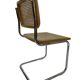 Set of 4 Cesca chairs model b32 in chrome made in italy by Marcel Breuer