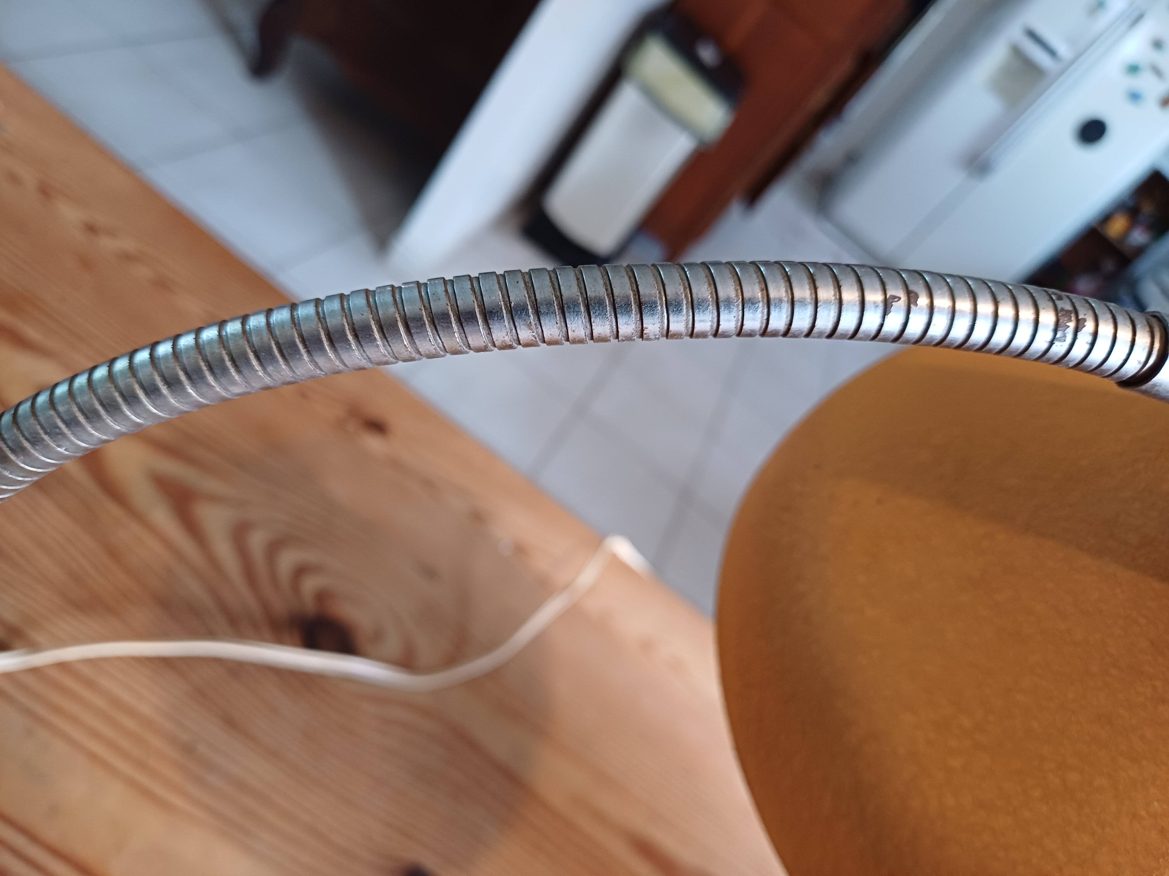 Vintage 60s Lamp Orange Metal