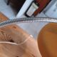 Vintage 60s Lamp Orange Metal