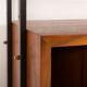 Mid-century free standing vinyl records wall unit, Italy 1970s.
