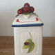 Set of 3 beautiful fruit barbotine pots by Villeroy and Boch.