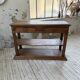 19th-century oak console table
