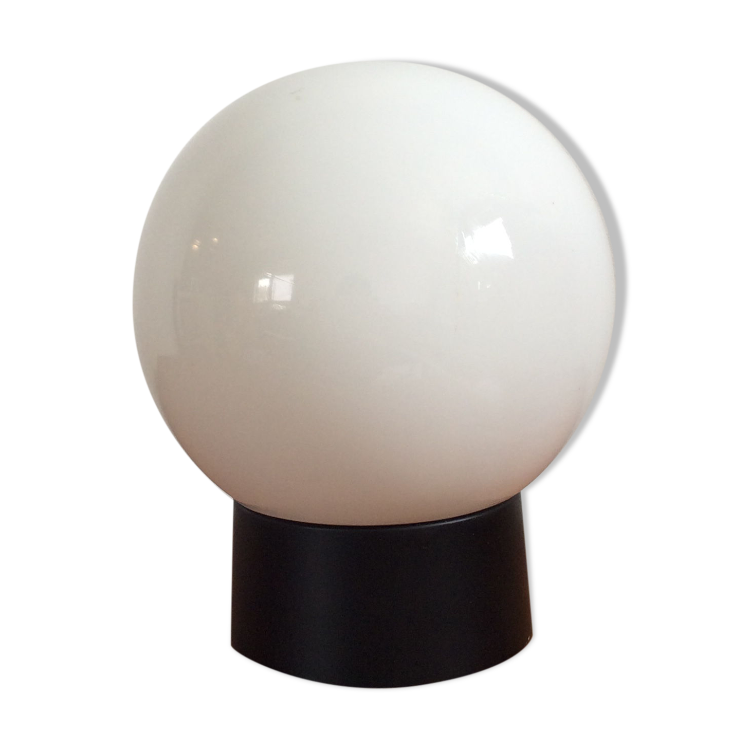 Vintage opaline ball lamp from the 70s