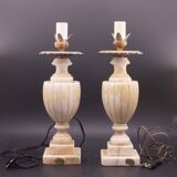 Set of 2 Vintage Neoclassica Alabster Table Lamp by Gregoretti & co.