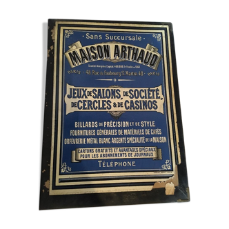 Poster advertising company circle Casino games