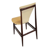 Set of 4 floating seat dining chairs / 1950s