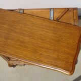 Oak sideboard with swivel screen tray