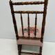 Children's chair Napoleon III wood turned vintage