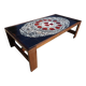 Mid-Century Ceramic & Wengé Coffee Table attributed to Belarti Belgium 1970