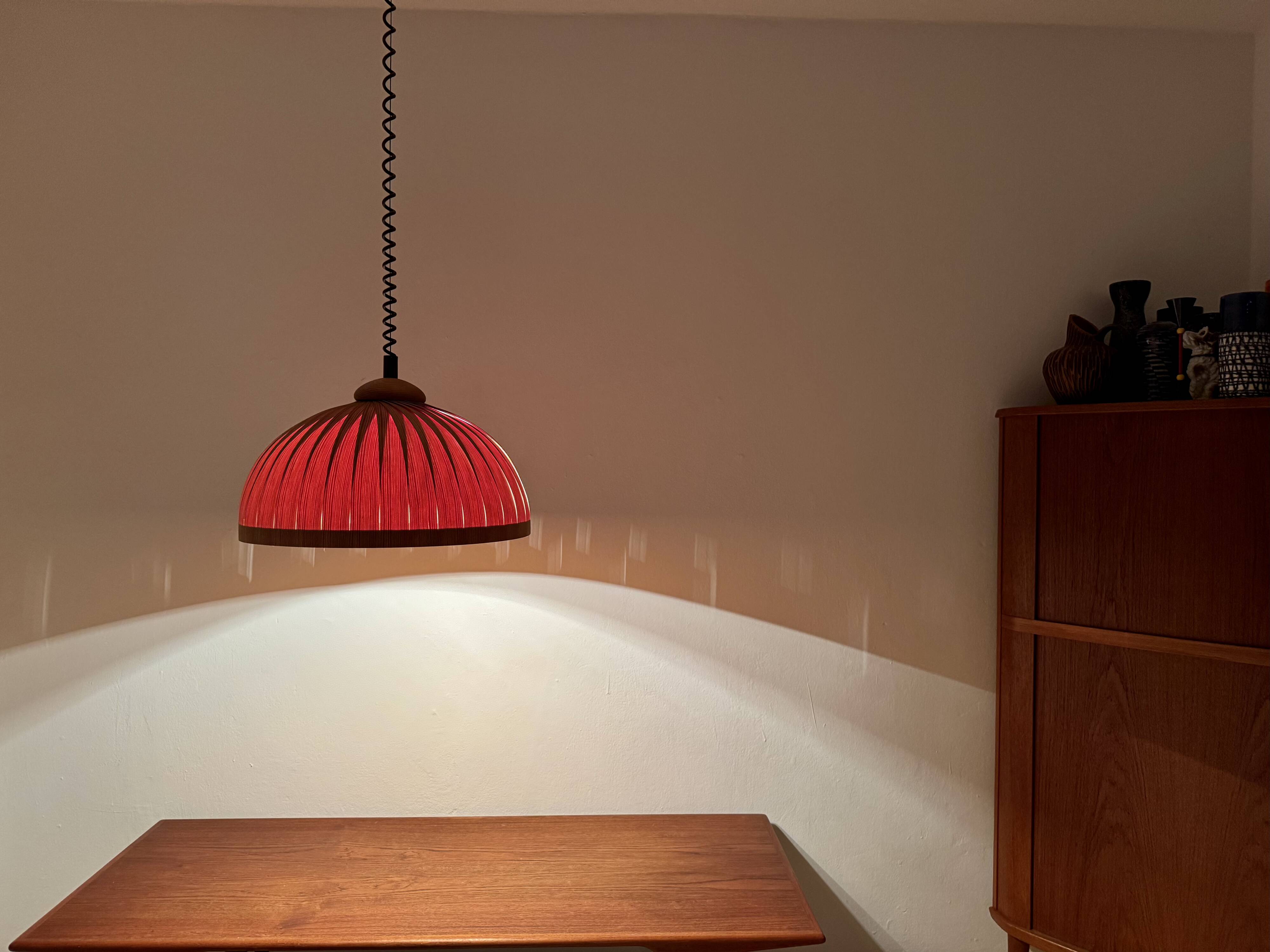 Large Wooden Pendant Lamp