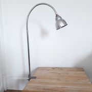 Workshop / industrial lamp - Orientable - Brushed metal - 50s