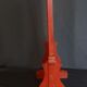 Ecran de lettré, chine xixème, bois sculpté laqué et doré h 52 cm