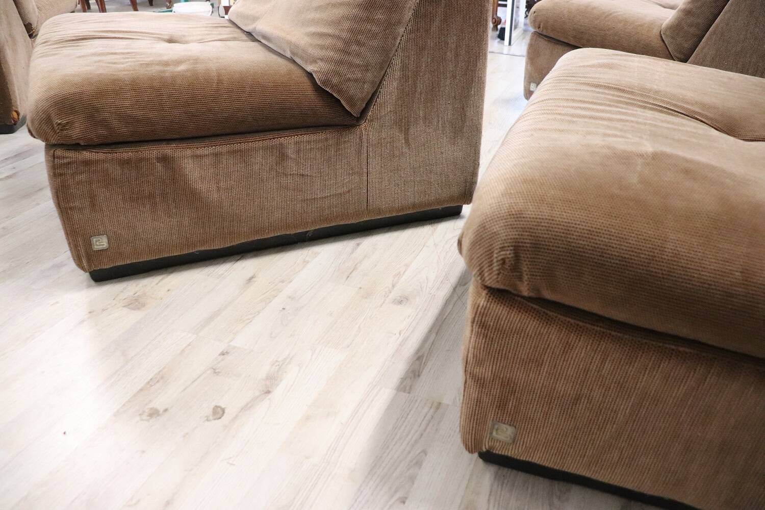 Modular Velvet Sofa by Busnelli, Italy, 1970s