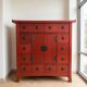 Red wooden Chinese-style storage furniture