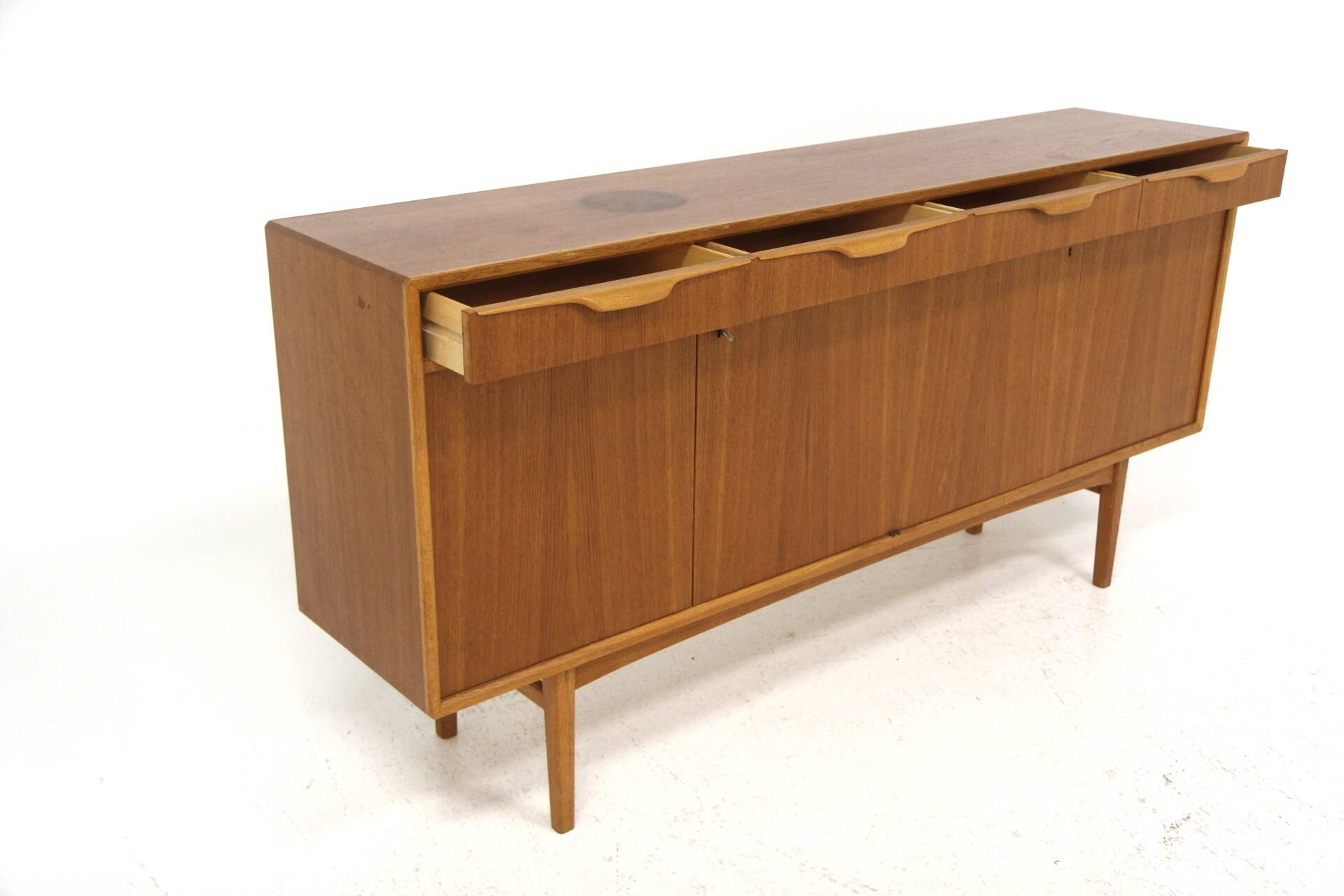 Scandinavian teak sideboard, Bertil Fridhagen, Bodafors, Sweden, 1960