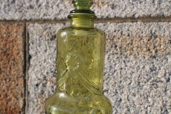 Carafe nautique en verre Empoli des années 1960
