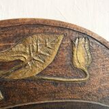 Art Nouveau wall mail holder