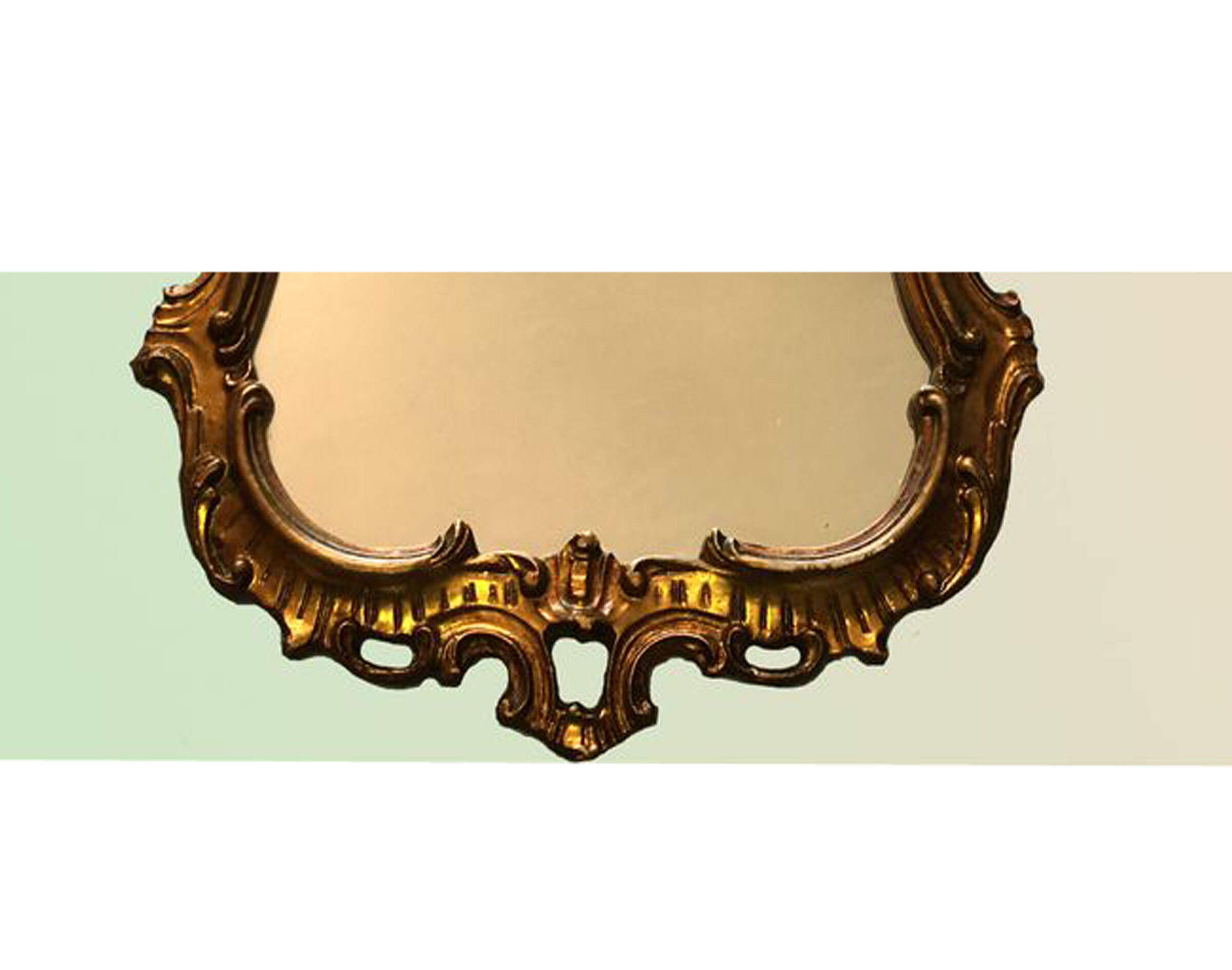 Miroir doré de style Louis XVI 95 x 65cm
