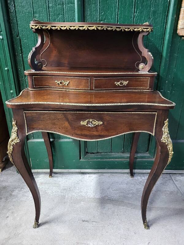 19th century rosewood stepped writing desk