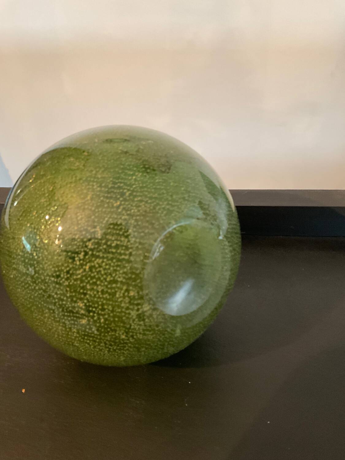 Vintage Murano vase in bubble-blown glass paste