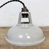 Vintage Industrial Beige Painted Ceiling Lamp, 2000s
