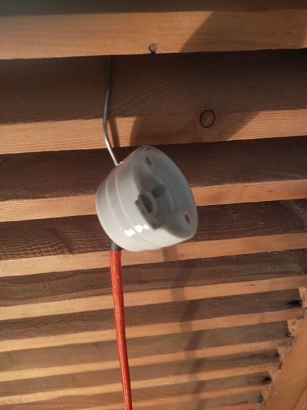 Suspension lampshade corole glass Clichy porcelain dp 122209