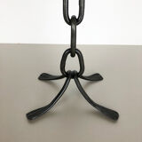 Extra Large Modernist Vintage Sculptural Brutalist Metal Candleholder, Austria