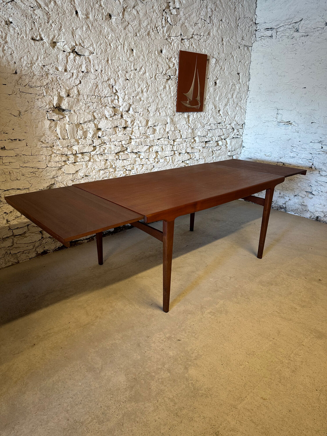 Scandinavian extendable dining table - Vintage