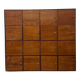 Large vintage wooden locker cabinet