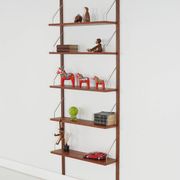 Modular shelving teak veneer, Denmark, 1970s