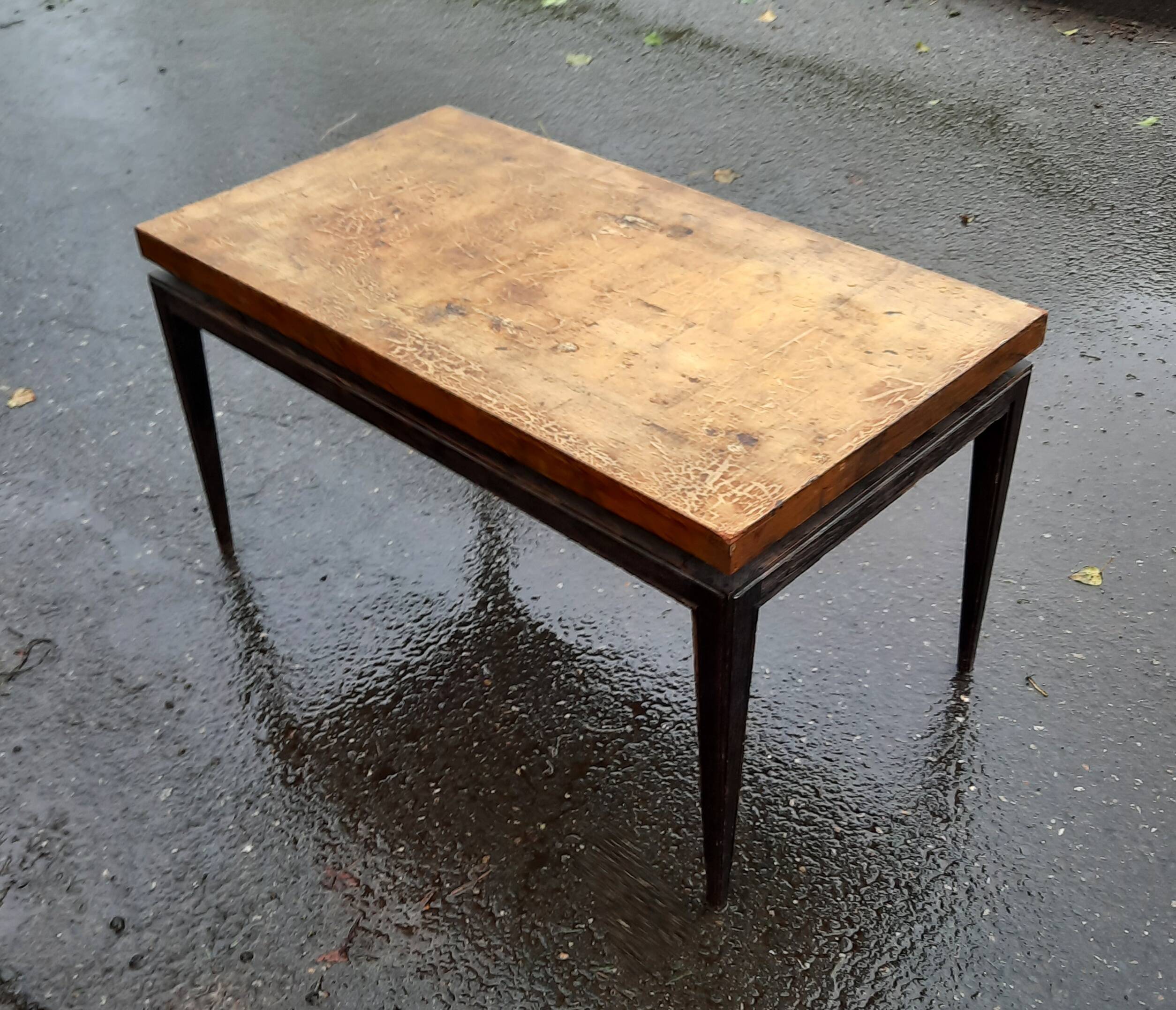 Gold designer coffee table
