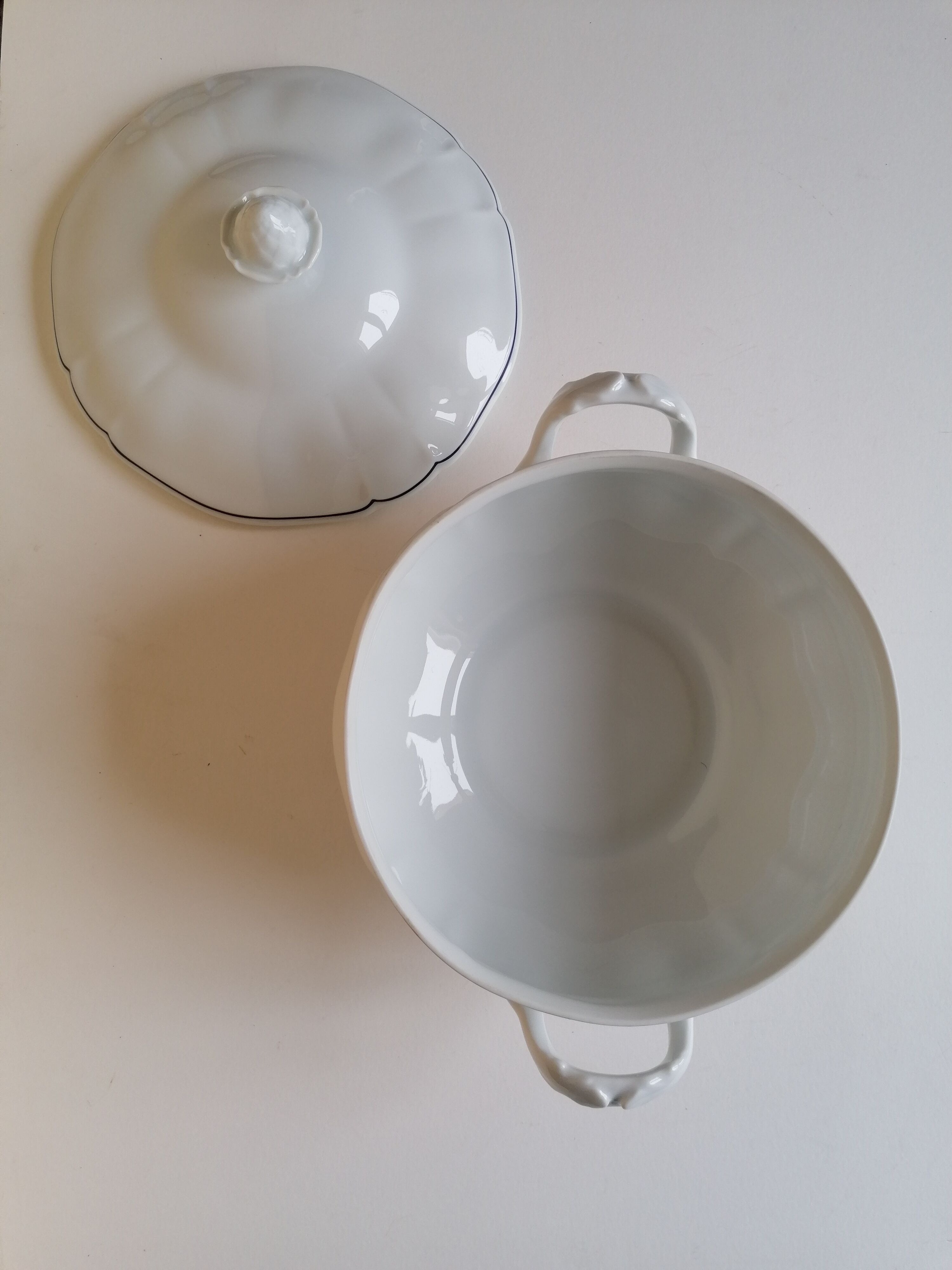 Soup limoges porcelain old great fire