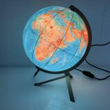 Vintage 1960s PVC JRO globe - changeable world map - 34 cm